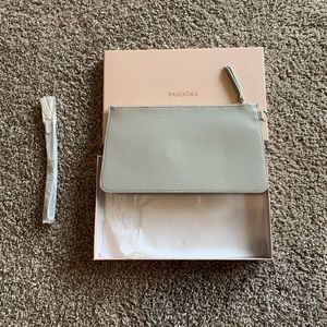 BNWT Pandora gray wristlet & gift box